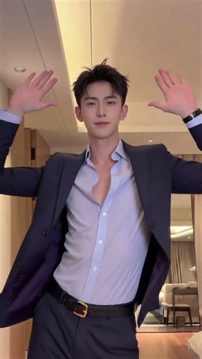 Sharp Suit & Tie-Less Gentalman Dance Trend | 帥氣暴擊！黑西裝男神高能卡點手勢舞，結尾那個開槍動作太撩了！