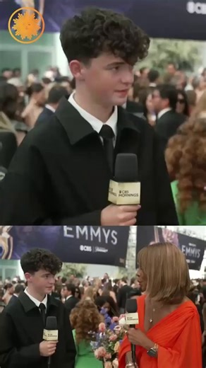 It is indeed a good day for Owen Cooper, who won his first #Emmy for his starring role on Netflix’s “Adolescence,” becoming the youngest actor to win for Outstanding Supporting Actor in a Limited or Anthology Series or Movie. | CBS Mornings