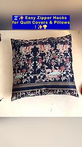 23K views · 272 reactions | 淋✨ Easy Zipper Hacks for Quilt Covers & Pillows! ✨ #minimalistliving #selfimprovement #sustainableliving #minimalistfashion #minimalistdecor #sewinglove #SolutionsForYou #tipoftheday #sewingforbeginners #sustainablecraft #SustainableCraftsmanship #diycrafting #cardecoration #homedecoration #beginnersewing #CraftyCreations #easydiy | All Girls' Things | Facebook