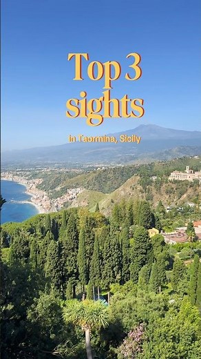 Top 3 sights in Taormina, Sicily #travelitaly #sicily #sicilia #taormina