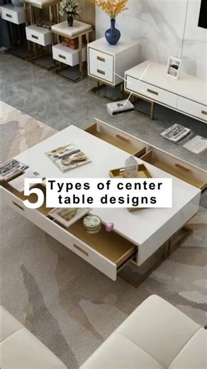 5 Types of center table design ideas #trendingreels #interiordesign #shortsfeed