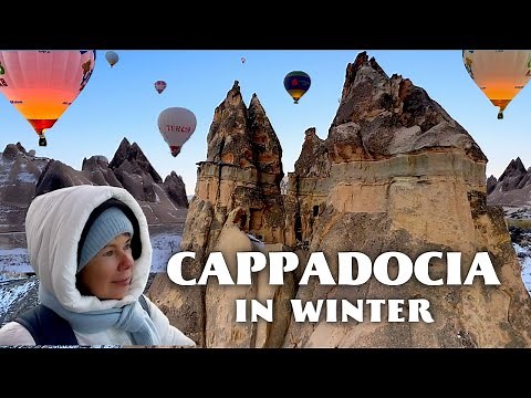 CAPPADOCIA in WINTER / Goreme, Hot Air Balloon Ride / Turkey Travel Vlog / Eastern Europe Travel