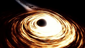 Download Giant Black Hole Close Up Space Flight 4K for free