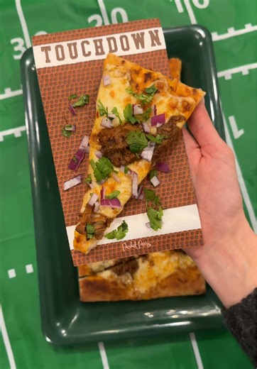 BIRRIA PIZZA 🍕😍🔥 If you’re looking for an quick and easy Super Bowl Party recipe, SAVE THIS! It’s a 3 ingredient recipe that’s perfect for the big game! 🙌 this was so good, it will definitely be a crowd favorite! 🤩 Ingredients: -premade pizza crust -prepared birria -shredded Monterey or mozzarella -cilantro and onions -lime Recipe: place your premade pizza crust on a baking sheet. Prepare birria your as instructed. Drizzle a thin layer of the broth on the pizza crust layer on shredded chees