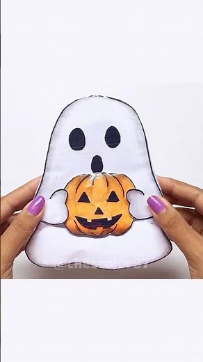 DIY Squishy Ghost – Easy Halloween Craft Idea 👻🎃