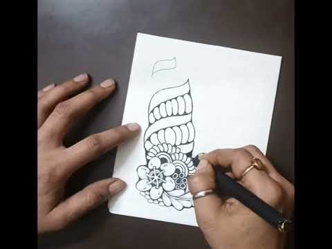 zentangle for beginners || zentangle easy