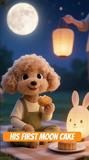 Boro’s First Mooncake | Mid-Autumn Festival ASMR #cute #funny #poodle