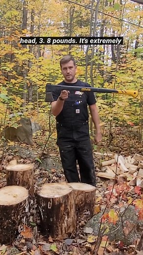 4.8K views · 22 reactions | Who else enjoys splitting wood? Just got this 36" splitting axe from @lexivon it got a fiberglass handle, carbon steel head, 3.8LBS. It's extremly well balanced and makes splitting quick & easy! #firewood #firewoodprocessor #splittingwood #splittingaxe #choppingwood #treework #treefelling #arboristlife #treeremoval #firewoodstorage #toolsofthetrade #axe #woodsplitter #woodsplitter #cottagelife #cottagerenovation #muskokaontario #muskokalife | Meyers.makes | Facebook