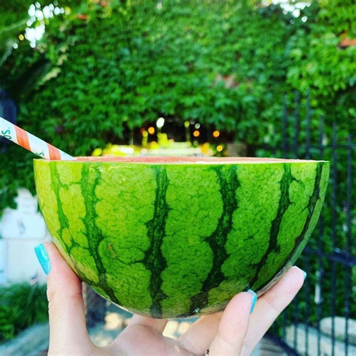 No one serves watermelon margaritas the way we do! The best. The freshest. #fiesta #watermelonmargarita #aguasandia #tujunga #losangeles