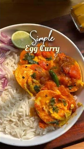 Easy Egg Curry Recipe that you can make in minutes ✨