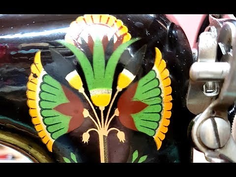 Making A Leather Tool Wallet with a Basic Singer 66 Sewing Machine