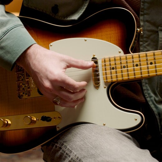 The 75th Anniversary American Professional II Custom Telecaster has all the tone, feel and road-tested reliability of the series played by more artists on more stages – night after night. It features a double bound body with a striking flame maple top, gold hardware and custom-voiced 75th Anniversary V-Mod II Tele pickups. Watch Mason Stoops take it for a test drive. Learn more: