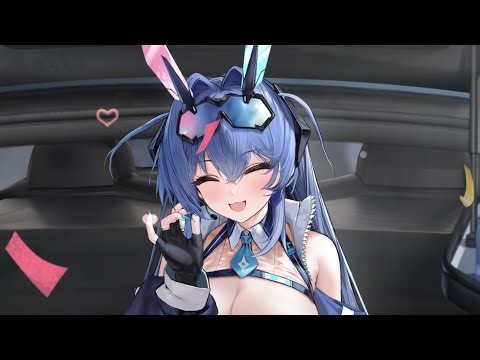 Azul Lane | New Jersey Black Blur Prelude L2D+ skin interactions.