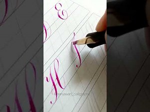 How to write Copperplate Calligraphy Uppercase Letters