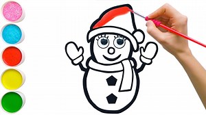 5.8K views · 185 reactions |  Please subscribe to my Youtube channel: https://bit.ly/2GIVCUI Hello! It's Sophia. In this video, I'm drawing a lovely snowman. Let's paint it together! | Magic Fingers Art | Facebook