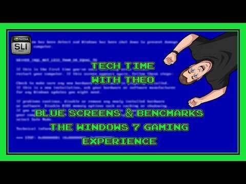 🔴 Blue Screens & Benchmarks: The Windows 7 Gaming Experience. - Tech Time With Theo - LIVE!!