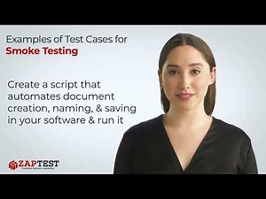 Examples of Test Cases for Smoke Testing