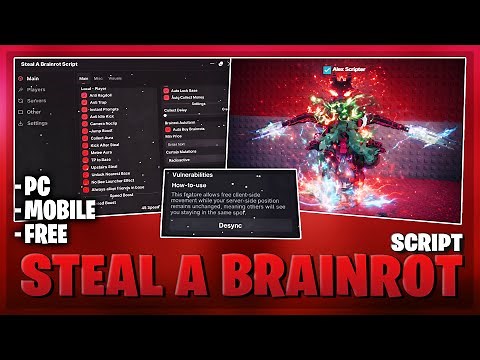 [🥇 BEST] Steal A Brainrot Script – NO KEY | INSTANT STEAL | WIN DUELS | DESYNC | ANTI HIT