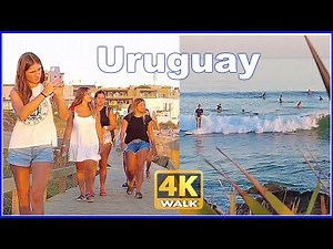 【4K】WALK Uruguay : the BEACH vlog at La Barra de Maldonado