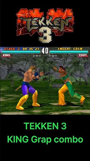 철권3 킹 연속잡기 | Tekken 3 King grap combo #retrogaming #retrogames