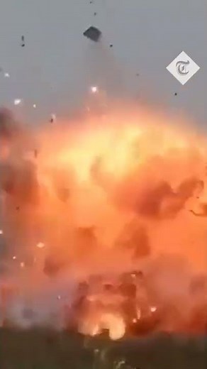 Huge ammo explosion as Ukraine forces destroy Russian BPM