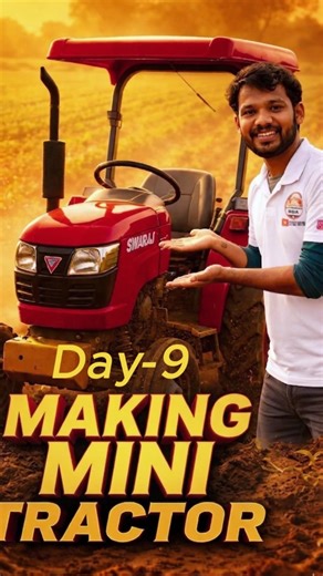Making mini tractor challenge 🚜 ll Day -9 #experimnent