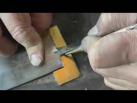 cut Created an Incredible Dagger with a Brass Handle from an Ordinary Piece of Metal