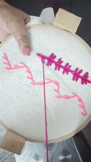 unic boder design hand embroidery 🪡