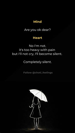 Mind vs Heart 💔 | Silent Pain Quote | Deep Emotional Status #shorts #quotes #motivation #love #care