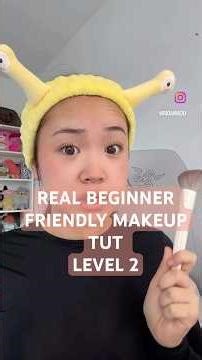 REAL beginner friendly makeup tutorial for dummies! Level 2… #makeup #makeuptutorial #grwm