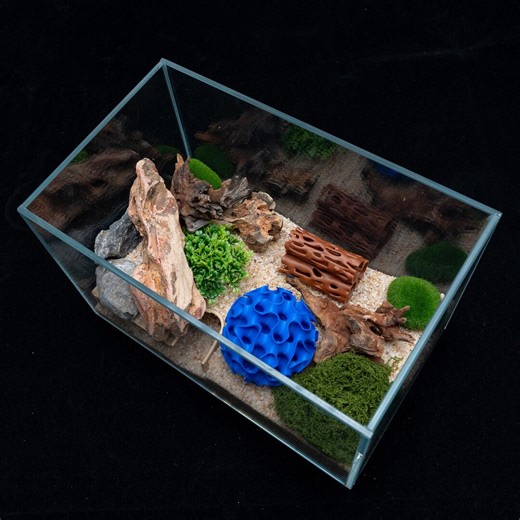 Aquarium Root Cave Shelter 3D Printed Honeycomb Fish Shrimp Tank Decor Reptile Spider Isopod Habitat Customizable Hiding Spot Breeding Cave - Etsy