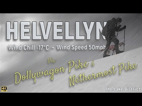 HELVELLYN brutal winter conditions including Dollywaggon Pike & Nethermost Pike (The Lake District)