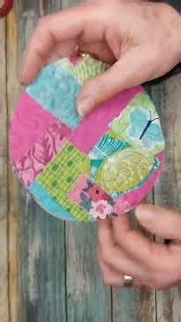 Making a fabric pot with recycled container, quilted scraps and tulle