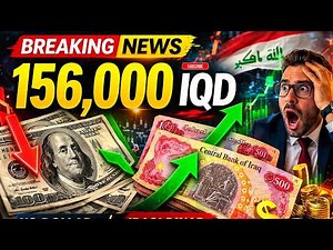 Iraqi Dinar Update USD Falls to 155,800 IQD in Baghdad Latest IQD Rate & Currency Market News