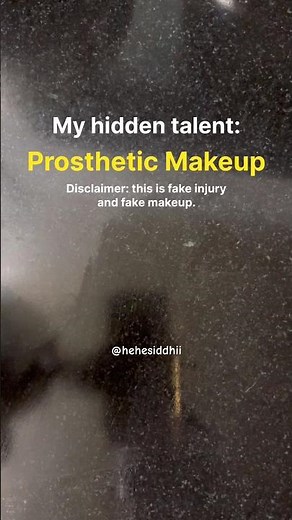 Prosthetic fake hand wound makeup for halloween #youtubeshorts #india #makeup #halloween