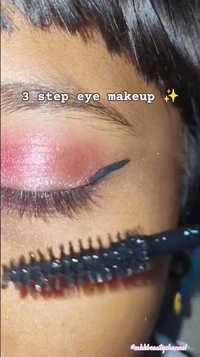 3 step eye makeup ✨ follow for more eye makeup video's #mhkbeautychannel #shorts#youtube#eyemakeup