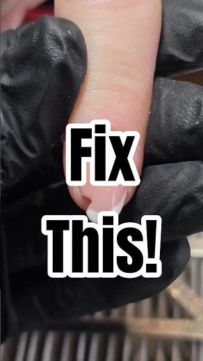 This is what a proper hard gel extension looks like from start to finish.