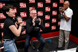 Squatting during a radio interview: Shanmugam on exercising despite his busy schedule