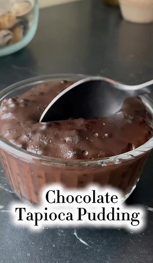 Easy Chocolate Tapioca Pudding Recipe #tapiocapudding #tapiocapearls #youtubeshorts #easydessert