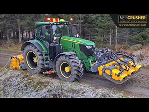 Gravel road maintenance with MeriCrusher and MeriPacker