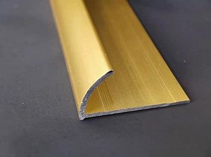 [Hot Item] Aluminum Alloy Edge Tile Strip Trims Quarter Round Open Bright Gold
