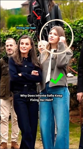 Why Does Infanta Sofia Keep Fixing Her Hair? 🔥