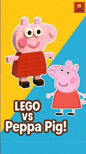 Peppa Pig in LEGO! 🐷✨ Built with Classic Bricks #shorts