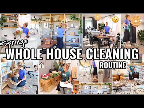 WHOLE HOUSE *SPRING* CLEAN WITH ME!🏠 EXTREME DEEP CLEANING ROUTINE | 2025 CLEANING MOTIVATION