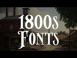 12 Authentic 1800s Fonts for Historical Projects