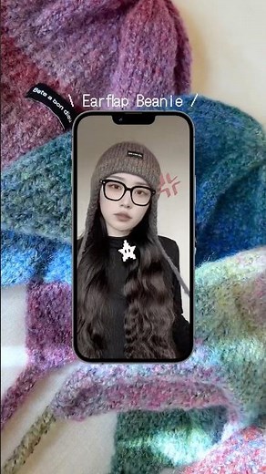 I knitted a knit hat with the gradient I've always wanted from Seria #knitting #handmade #knittin...