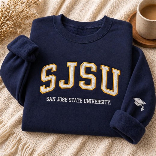 Personalized College University Name Embroidered Sweatshirt, Custom University Crewneck, College Sweater, Graduation Gifts, Sorority Shirt - Etsy