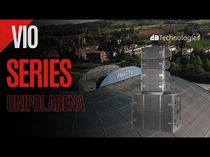 dBTechnologies VIO Line Array system at Unipol Arena in Bologna. PA system rigging and installation