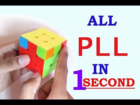 CFOP ADVANCE "PLL ALGORITHMS" IN 1 SECOND! (ALL 21 PLL CASES )