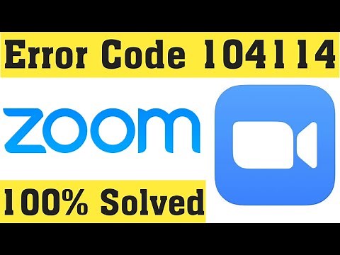 How To Fix ZOOM Error Code 104114 Windows 10/8/7/8.1 || ZOOM Not Open Problem